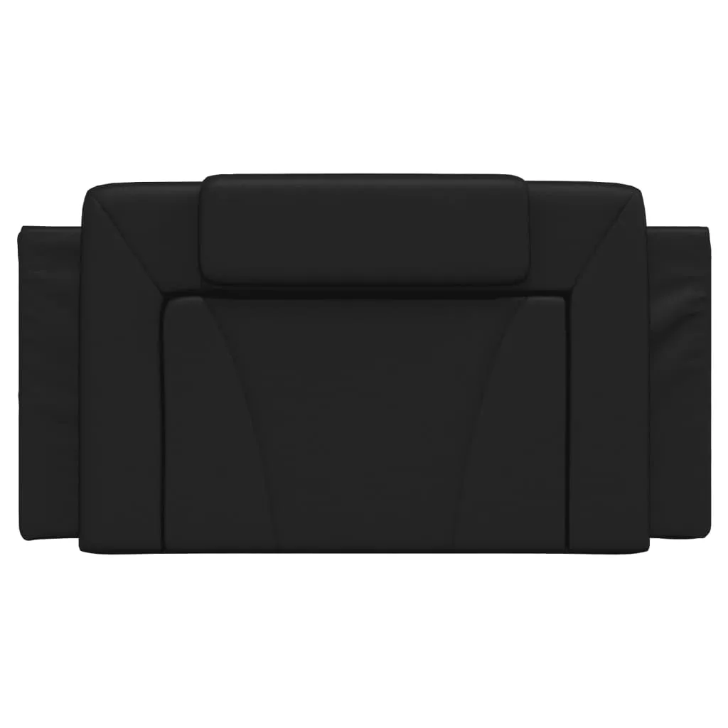 Headboard Cushion Black 107 cm King Single Faux Leather Price