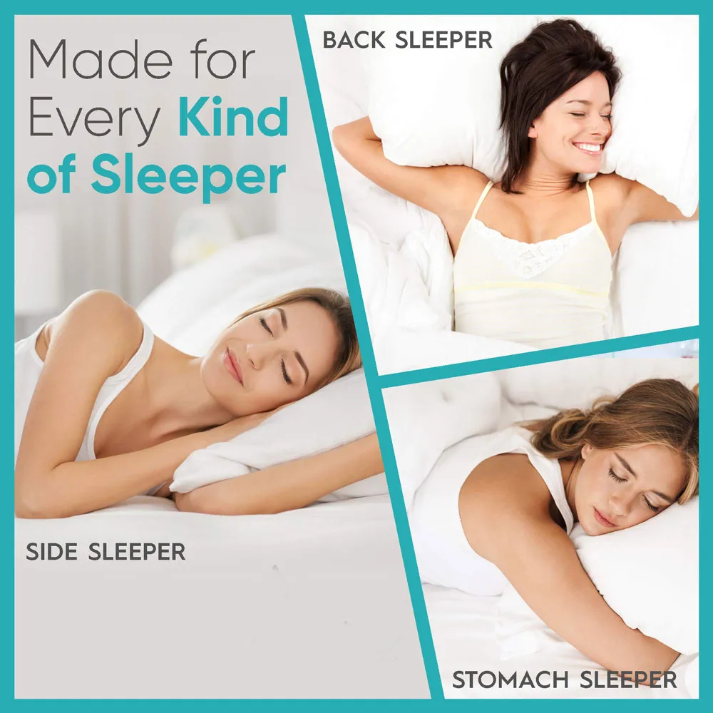 2 Premium Hotel 1150g Pillows 74CM x 48CM Pillows Breathable Cotton Price