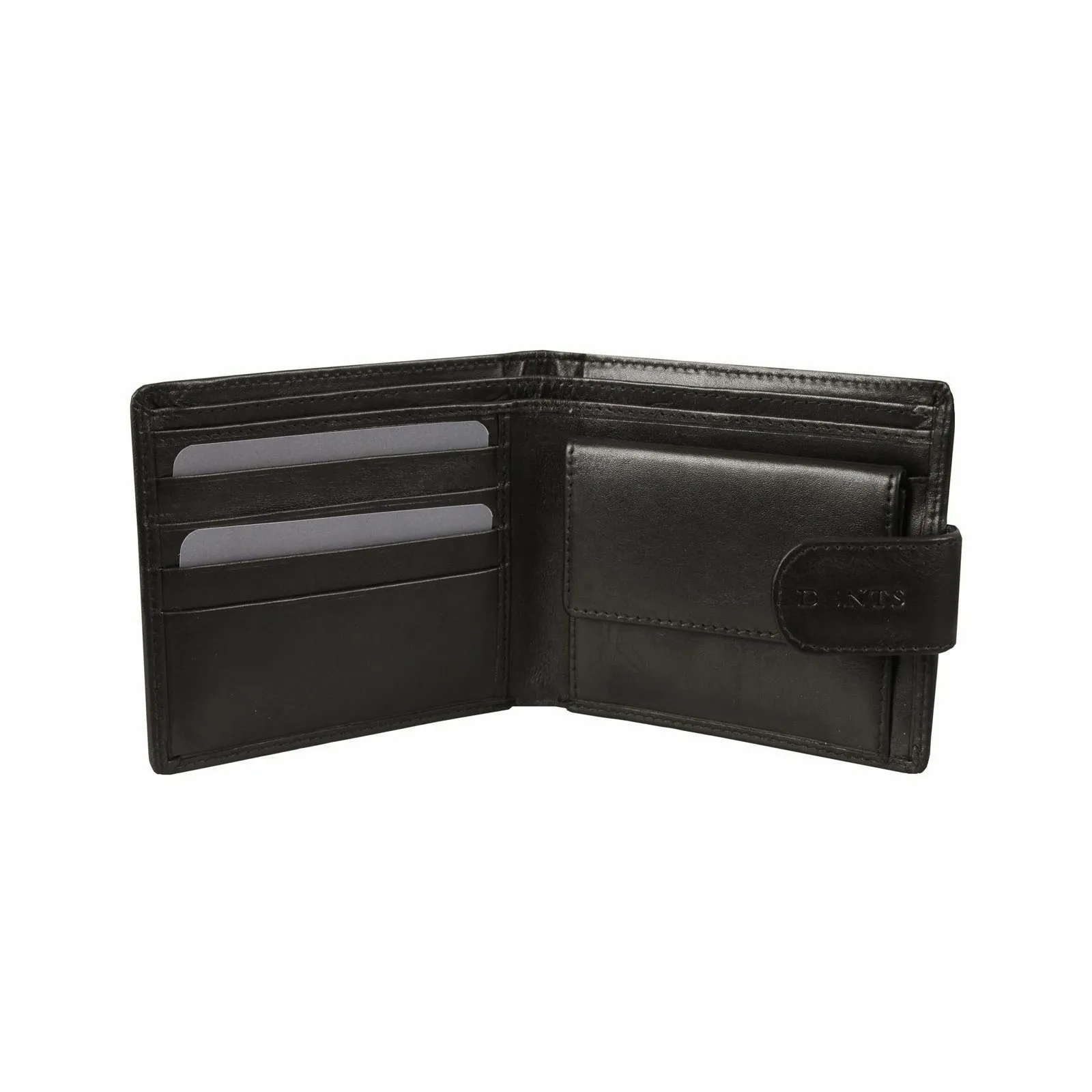 DENTS WALLET Genuine Italian LEATHER Mens Credit Card Holder Bifold GIFT BOX - Price