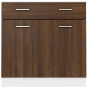 Drawer Bottom Cabinet Lyon Brown Oak 80x46x81.5 cm Engineered Wood