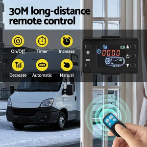 Diesel Air Heater All-in-one 12V 5KW LCD Remote Control for Car RV Indoors caravan machinery