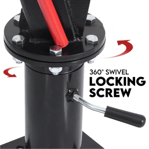 900kg Swivel Hydraulic Crane Hoist Jack UTE Trailer Truck Winch Pick up Lift