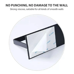 Self-Adhesive Paper Towel Holder Rack for Kitchen Rolls and Wrap Storage - White x 1 unit
