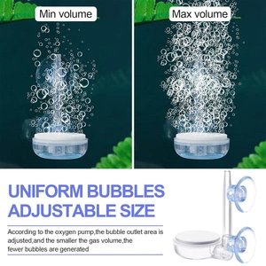 Quiet Bubble Stone Aerator Head Fish Tank Oxygen Pump Nano Air Disc Atomizer - Diameter 60MM
