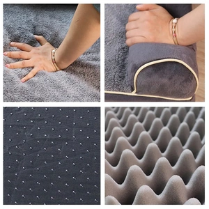 XL Size Orthopedic Dog Bed 3-Side Comfort Bolster Padded Calming Mattress Bed with Removable Cover