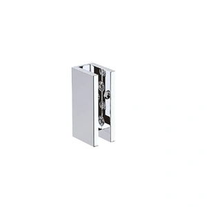 120x120cm Double Door Corner Shower Screen ‚Äì Chrome U-Brackets, Brass Hinges & Round Knob Handle
