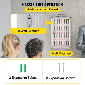 Cell Phones Storage Cabinet Clear Pocket Chart Storage Locker Box 36 Slots