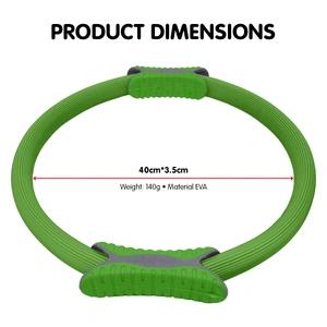 Pilates Ring Band Yoga Home Workout Exercise Band - Green