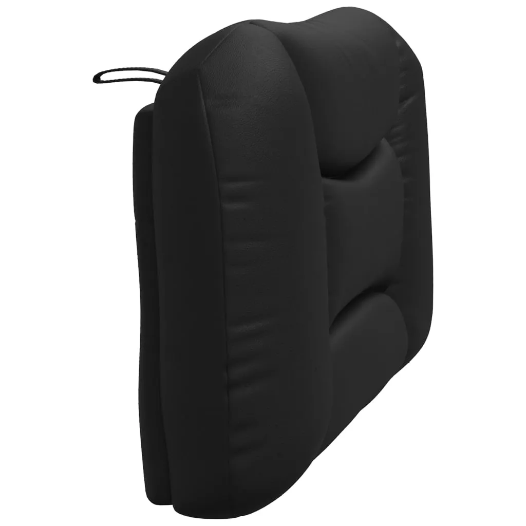 Headboard Cushion Black 107 cm King Single Faux Leather Price