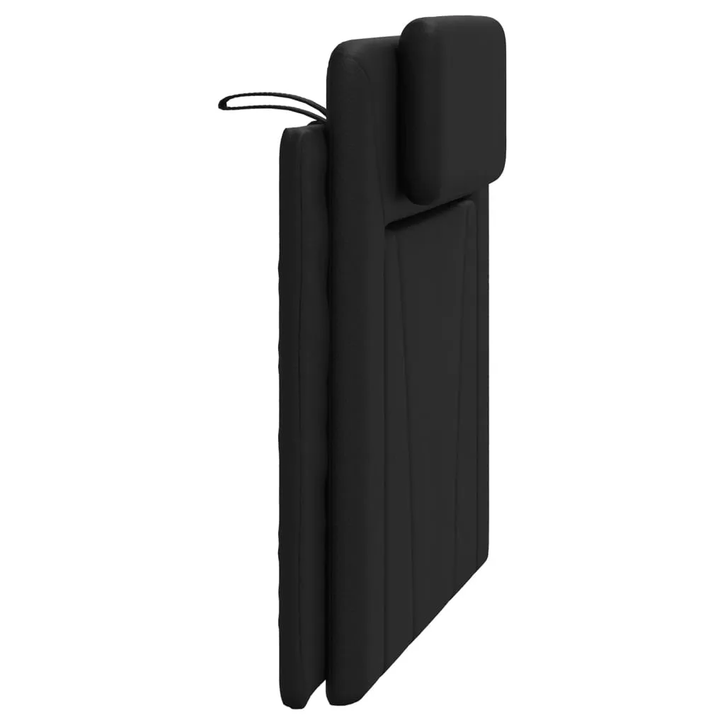 Headboard Cushion Black 107 cm King Single Faux Leather Price