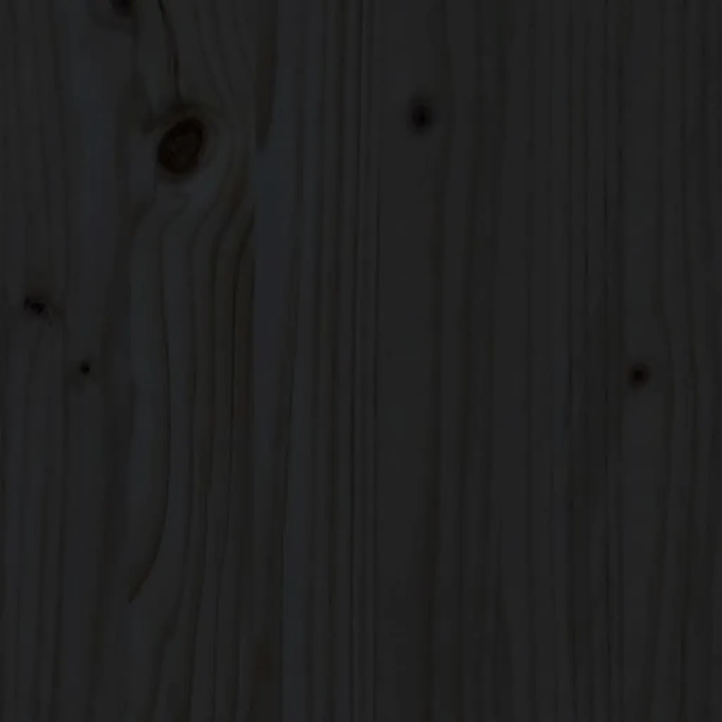 Bar Table Black 60x60x110 cm Solid Wood Pine Price