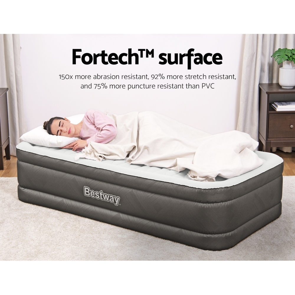 Air Mattress Single Inflatable Bed 46cm Airbed Grey Price