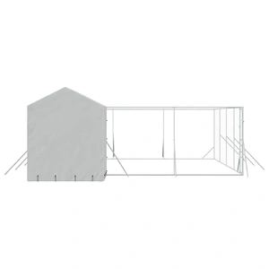 Outdoor Dog Kennel with Roof Silver 10x6x2.5 m Galvanised Steel