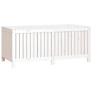 Garden Storage Box White 147x68x64 cm Solid Wood Pine