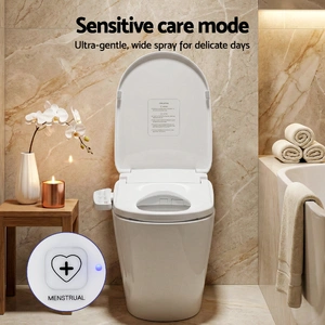 Electric Bidet Toilet Seat Cover Heated Warm Water Dryer LED Night Light