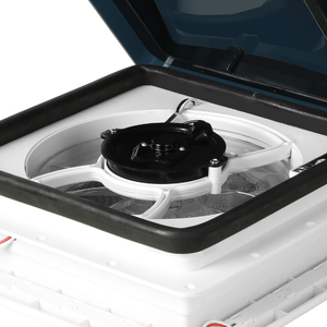Caravan Roof Vent Hatch RV Shower Air Exhaust 12V Fan LED Light Trailer