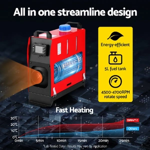 Diesel Air Heater All-in-one 12V 5KW LCD Remote Control for Car RV Indoors caravan machinery