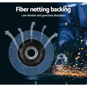 100 PCS Zirconia Sanding Flap Disc 5" 125mm 80Grit Angle Grinding Wheel