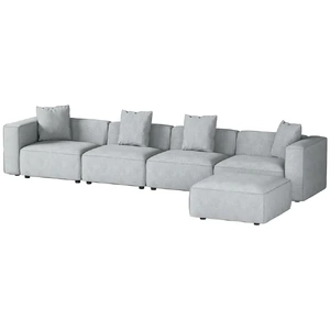 Alvin Grey Modular Sofa Lounge Set Collection
