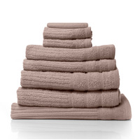 Royal Comfort Eden Egyptian Cotton 600GSM 8 Piece Luxury Bath Towels Set