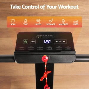 Walking Pad Treadmill 2 in 1 Foldable for Home Gym 40cm Wide Belt 12 Programs with App