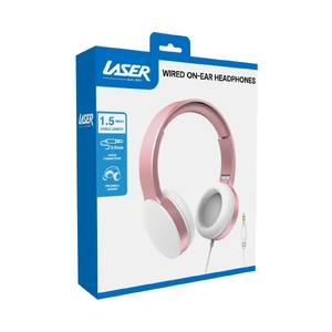 Wired Headphones with 40mm Drivers Rose Gold