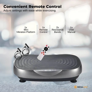 Vibration Plate Machine - Vibrating Exercise Platform Grey