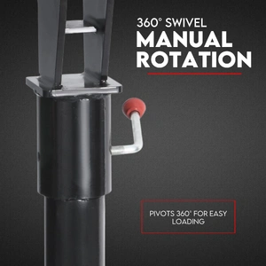 800kg Electric Hoist Winch Crane 12V Swivel Car Truck UTE Lift 360¬∞ Pick up