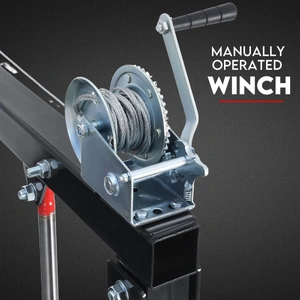 900kg Swivel Hydraulic Crane Hoist Jack UTE Trailer Truck Winch Pick up Lift