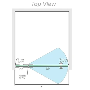100x80cm Corner Frameless Shower Screen ‚Äì Gunmetal Wall Channel and Floor F-Bracket with SS Hinges for Contemporary Bathrooms