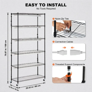 Plant Stand with Grow Light 6 Tiers 180W 180 cm Indoor Plant Grow Shelf