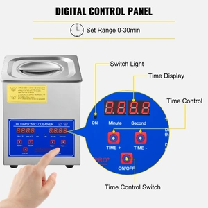Ultrasonic Cleaner 1.3 L Ultrasonic Parts Cleaner with Heater Timer