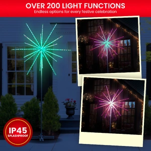 Large 2.7m Outdoor Christmas Light Starburst Display Decoration