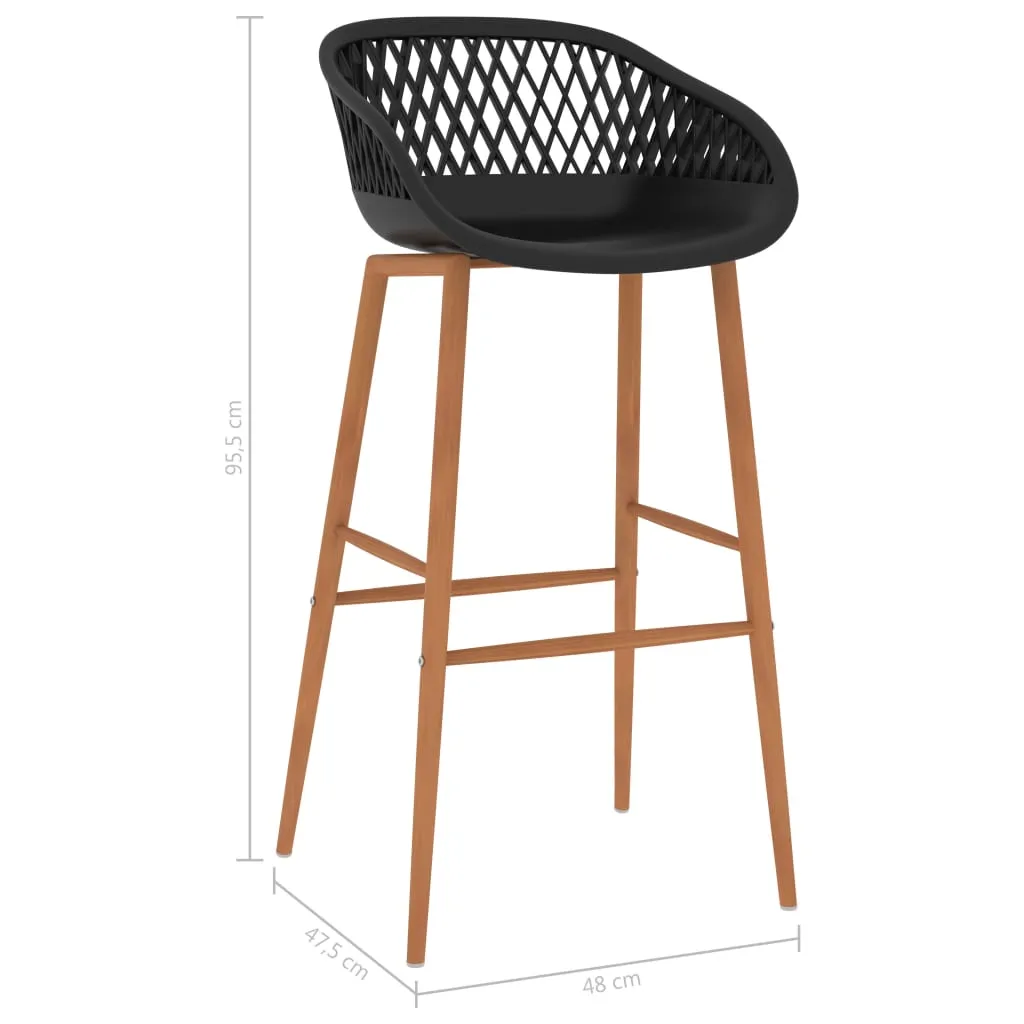 Bar Chairs 4 pcs Black Price