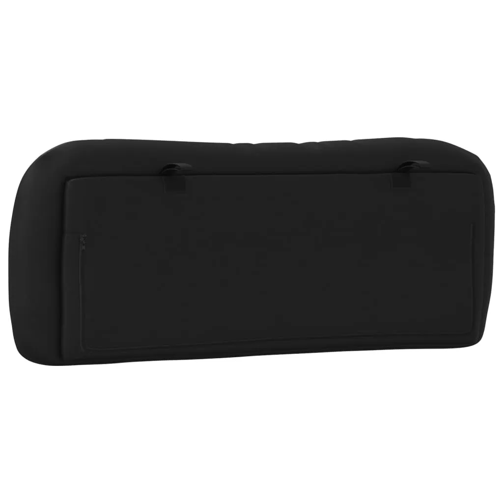 Headboard Cushion Black 107 cm King Single Faux Leather Price
