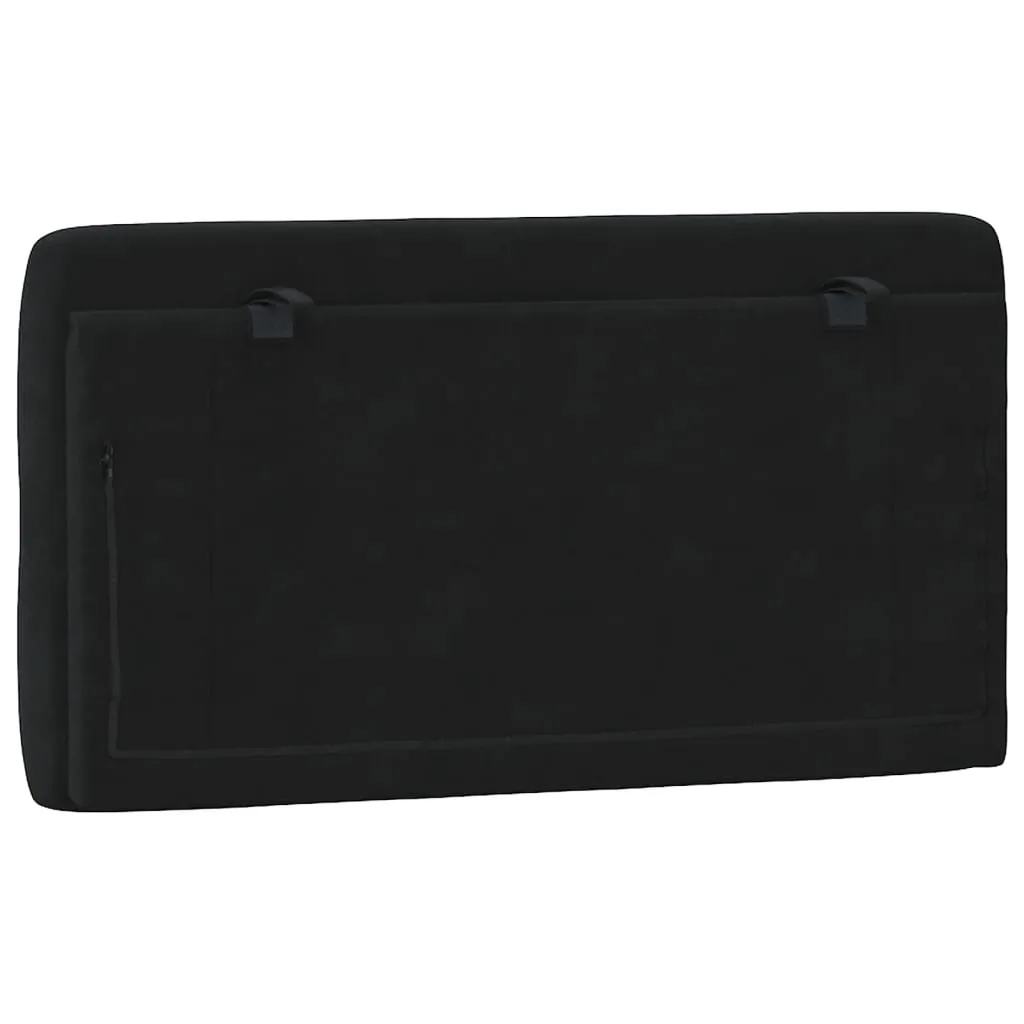 Headboard Cushion Black 107 cm King Single Velvet Price