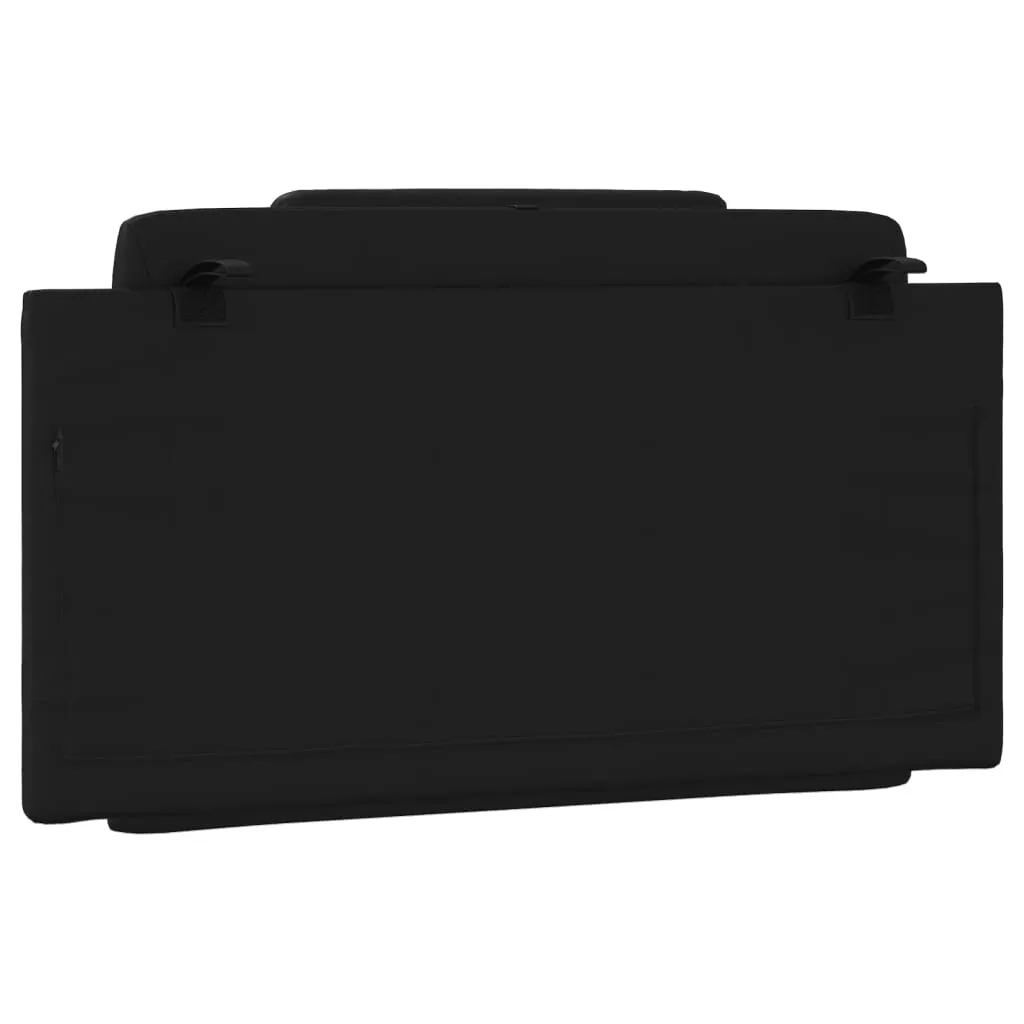 Headboard Cushion Black 107 cm King Single Faux Leather Price