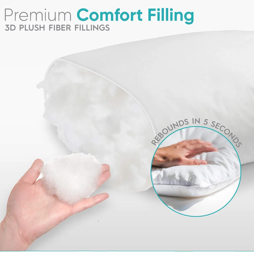 2 Premium Hotel 1150g Pillows 74CM x 48CM Pillows Breathable Cotton Price
