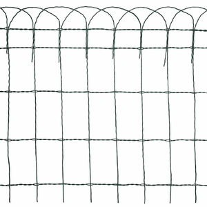 Garden Border Fence Powder-coated Iron 25x0.65 m