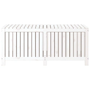 Garden Storage Box White 147x68x64 cm Solid Wood Pine