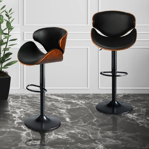 1x Bar Stools Gas Lift Kitchen Black