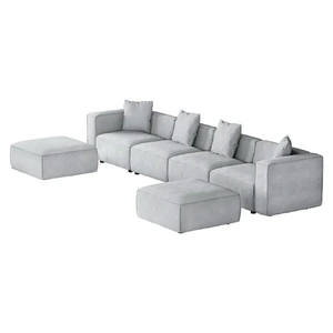 Alvin Grey Modular Sofa Lounge Set Collection