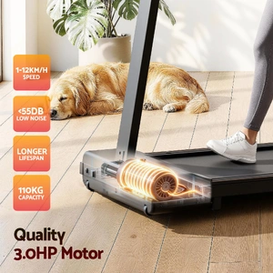 Walking Pad Treadmill 2 in 1 Foldable for Home Gym 40cm Wide Belt 12 Programs with App