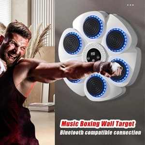 Bluetooth Boxing Machine Wall Mount White, Gloves Included