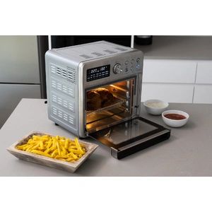 16L Stainless Steel Air Fryer Convection Oven with Dual-Heating