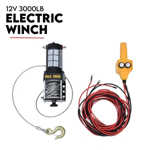 800kg Electric Hoist Winch Crane 12V Swivel Car Truck UTE Lift 360¬∞ Pick up