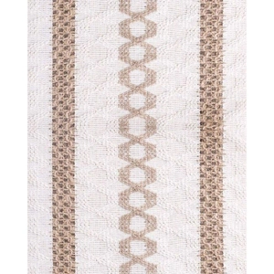 Cotton Linen Table Runner with Knot Tassel Bed End Towel Long Tablecloth Mat - Light brown