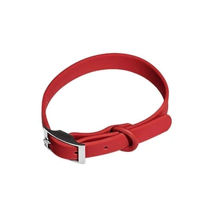 PVC Dog Collar Working Dog Kennels Waterproof Soft Adjustable for Pets M Size - Red