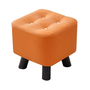 Small Stool Household Sofa Stool Shoes Changing Low Seat for Bedroom and Living - Green