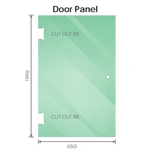 100x80cm Corner Frameless Shower Screen ‚Äì Gunmetal Wall Channel and Floor F-Bracket with SS Hinges for Contemporary Bathrooms